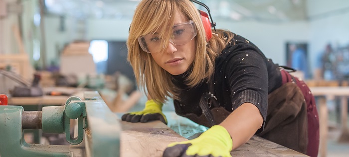 Skilled wood-worker craftsman